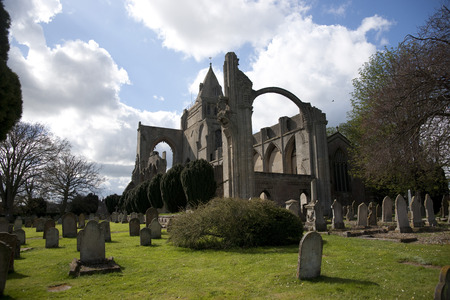 A view of the remains of Crowland Abbey, Lincolnshire, United Kingdom - 27th April 2013のeditorial素材
