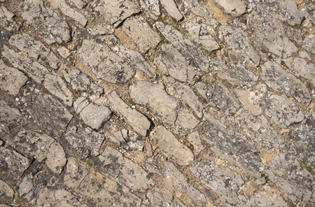 Old medieval stonework textureの写真素材