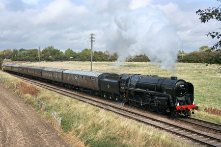 Black Prince Steam Locomotive 92203 at the Great Central Railway Heritage Steam Railway, Loughborough, Leicestershire, United Kingdom - 11th October 2009のeditorial素材