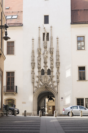 The Old Town Hall in Brno building, Czech Republic, Europe - February 22nd 2018のeditorial素材