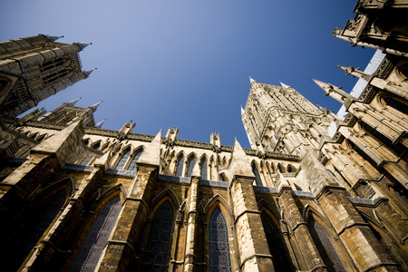 A view of Lincoln Cathedral, Lincoln, Lincolnshire, United Kingdom - August 2009