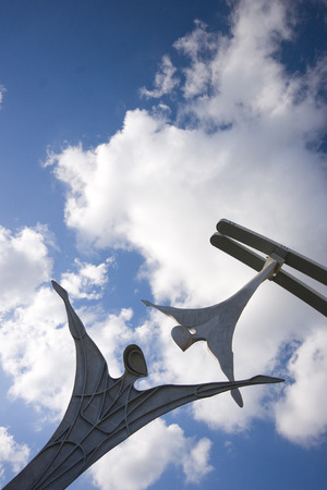 Empowerment public sculpture in Lincoln City Centre, Lincoln, Lincolnshire, UK - August 2009のeditorial素材
