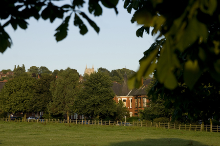 A view of the West Common, Lincoln, Lincolnshire, United Kingdom - August 2009のeditorial素材