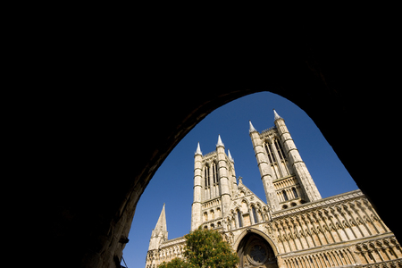 A view of Lincoln Cathedral, Lincoln, Lincolnshire, United Kingdom - August 2009のeditorial素材