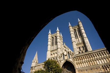 A view of Lincoln Cathedral, Lincoln, Lincolnshire, United Kingdom - August 2009のeditorial素材