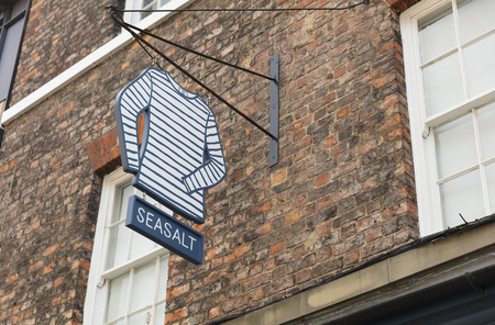 Seasalt brand quirky clothes store sign in York, Yorkshire, UK - 4th August 2018のeditorial素材