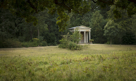 Peacock Island - Pfaueninsel, Berlin, Germany: 20th August 2018: Queen Louise Memorial Templeのeditorial素材
