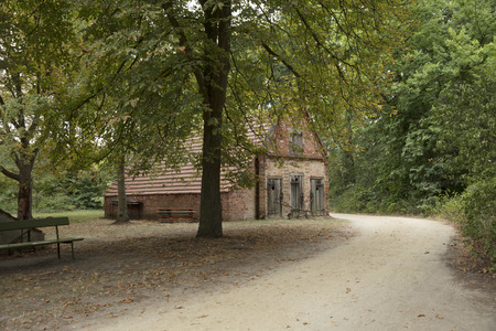 Peacock Island - Pfaueninsel, Berlin, Germany: 20th August 2018: Meierei Dairy Farmのeditorial素材