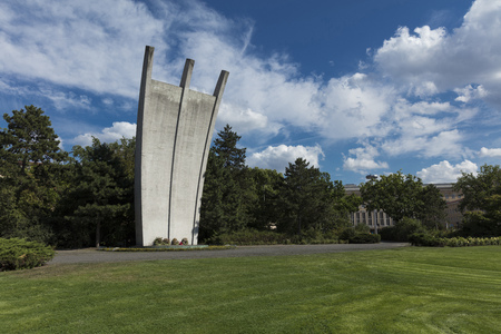 Tempelhof Airfield, Berlin, Germany: 15th August 2018: Berlin Airfield Memorialのeditorial素材