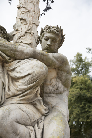 Sanssouci Park, Potsdam, Berlin, Germany: 20th August 2018: Sanssouci New Palace Sculptureのeditorial素材