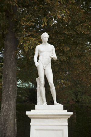 Sanssouci Park, Potsdam, Berlin, Germany: 20th August 2018: Sanssouci New Palace Sculptureのeditorial素材