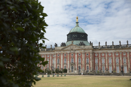 Sanssouci Park, Potsdam, Berlin, Germany: 20th August 2018: Sanssouci New Palaceのeditorial素材