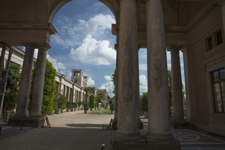 Potsdam, Berlin, Germany, 17th August 2017, Orangery Palace in Sanssouci Parkのeditorial素材