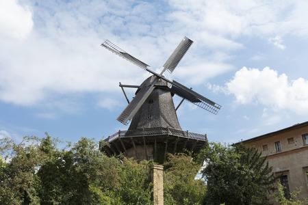 Potsdam, Berlin, Germany, 17th August 2017, Historic Mill in Sanssouci Park