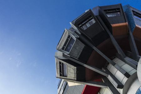 Berlin, Germany: 20th August 2018: Bierpinsel building in the Steglitz areaのeditorial素材