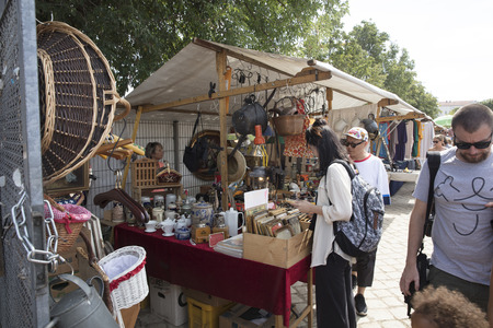 Berlin, Germany; 20th August 2018; Mauerpark Flea Marketのeditorial素材