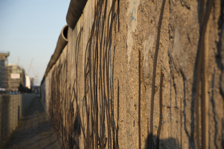 Berlin, Germany; 20th August 2018; remains of the Berlin Mauer on Niederkirchnerstrasseのeditorial素材