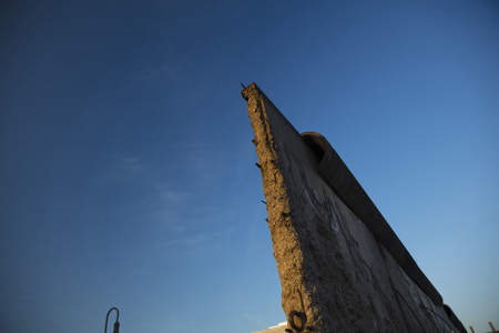 Berlin, Germany; 20th August 2018; remains of the Berlin Mauer on Niederkirchnerstrasseのeditorial素材