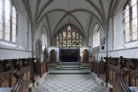 Blakeney, Norfolk, UK - December 2016, Chancel of Saint Nicholas Churchのeditorial素材