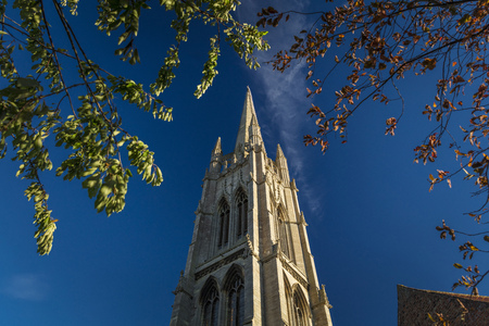 Louth, Lincolnshire, UK, October 2018, St James Churchのeditorial素材