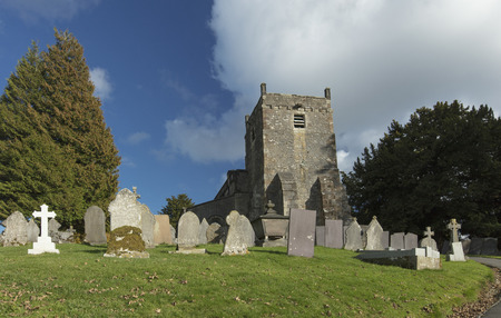 Tissington, Derbyshire, UK: October 2018: St Marys Churchのeditorial素材
