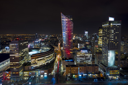 Warsaw, Poland, Europe, December 2018, Zlotta 44 Skyscraper by Studio Libeskindのeditorial素材