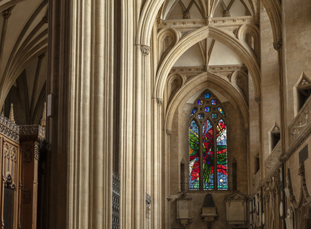 Bristol, United Kingdom, February 2019, View of the historic Bristol Cathedralのeditorial素材