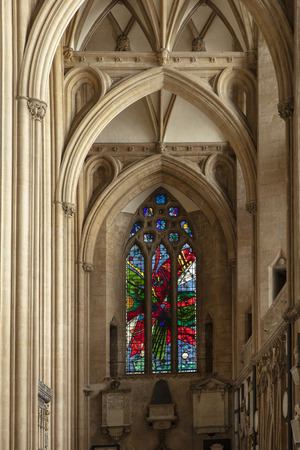 Bristol, United Kingdom, February 2019, View of the historic Bristol Cathedralのeditorial素材