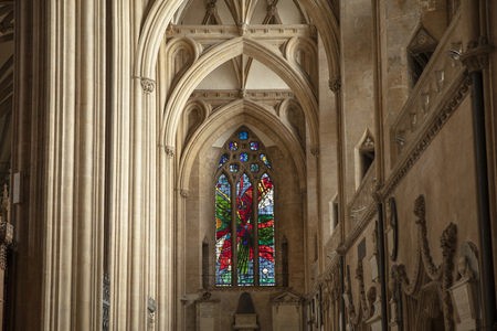 Bristol, United Kingdom, February 2019, View of the historic Bristol Cathedralのeditorial素材