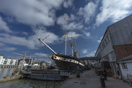 Bristol, UK, 23rd February 2019, Isambard Kingdom Brunels SS Great Britainのeditorial素材