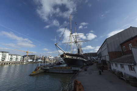 Bristol, UK, 23rd February 2019, Isambard Kingdom Brunels SS Great Britainのeditorial素材
