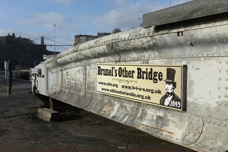 Bristol, UK, 23rd February 2019, Isambard Kingdom Brunels SS Great Britainのeditorial素材