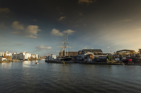 Bristol, UK, 23rd February 2019, Isambard Kingdom Brunels SS Great Britainのeditorial素材