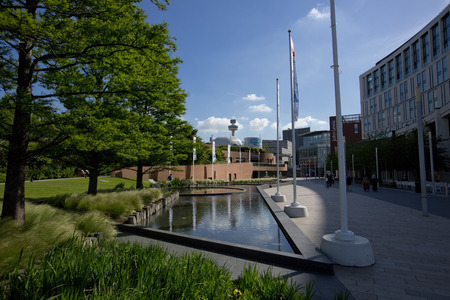 Liverpool, England, UK, 12th June 2014, the Liverpool ONE shopping, residential and leisure complexのeditorial素材