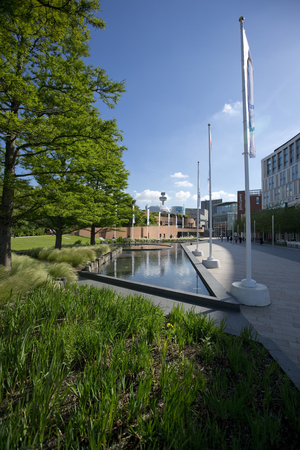 Liverpool, England, UK, 12th June 2014, the Liverpool ONE shopping, residential and leisure complexのeditorial素材