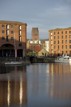 Liverpool, Merseyside, UK, 11th June 2014, a daytime view of Albert Dock in the cultural quarter of Liverpoolのeditorial素材