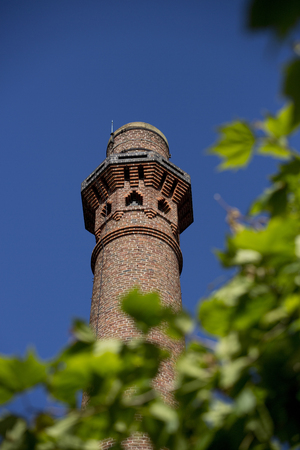 Liverpool, Merseyside, UK, 11th June 2014, a daytime view of the pumphouse chimney in albert Dock in the cultural quarter of Liverpoolのeditorial素材