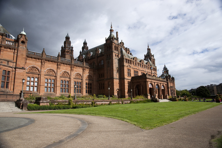 Glasgow, Scotland, 8th September 2013, The Kelvingrove Art Gallery and Museum near Kelvingrove Park on Argyle Streetのeditorial素材