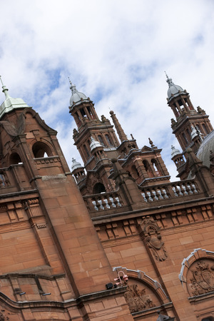 Glasgow, Scotland, 8th September 2013, The Kelvingrove Art Gallery and Museum near Kelvingrove Park on Argyle Streetのeditorial素材