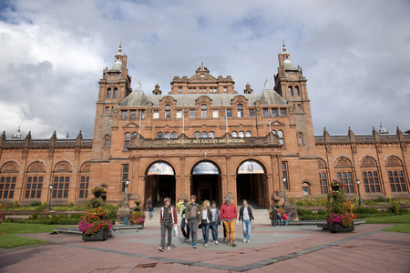 Glasgow, Scotland, 8th September 2013, The Kelvingrove Art Gallery and Museum near Kelvingrove Park on Argyle Streetのeditorial素材