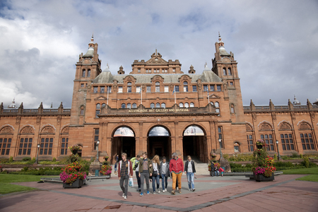 Glasgow, Scotland, 8th September 2013, The Kelvingrove Art Gallery and Museum near Kelvingrove Park on Argyle Streetのeditorial素材