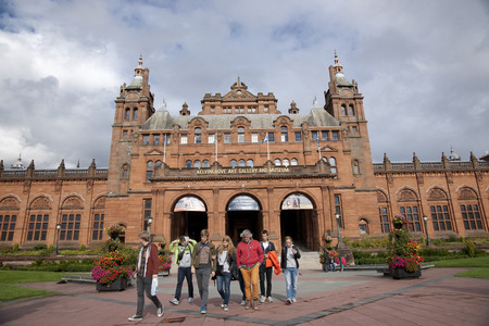 Glasgow, Scotland, 8th September 2013, The Kelvingrove Art Gallery and Museum near Kelvingrove Park on Argyle Streetのeditorial素材