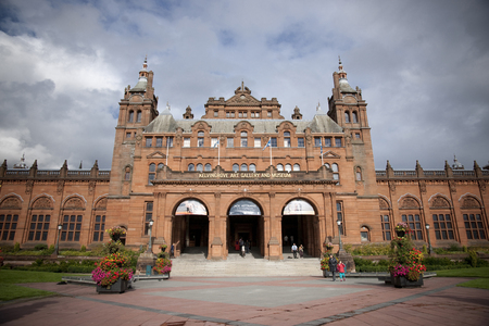 Glasgow, Scotland, 8th September 2013, The Kelvingrove Art Gallery and Museum near Kelvingrove Park on Argyle Streetのeditorial素材