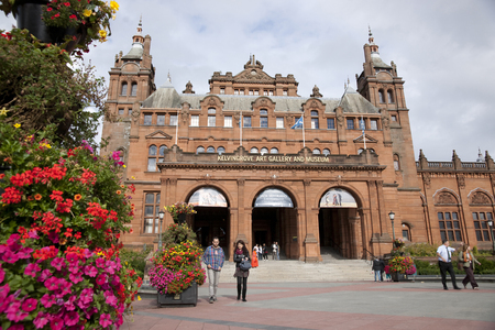 Glasgow, Scotland, 8th September 2013, The Kelvingrove Art Gallery and Museum near Kelvingrove Park on Argyle Streetのeditorial素材