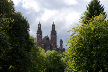 Glasgow, Scotland, 8th September 2013, The Kelvingrove Art Gallery and Museum near Kelvingrove Park on Argyle Streetのeditorial素材