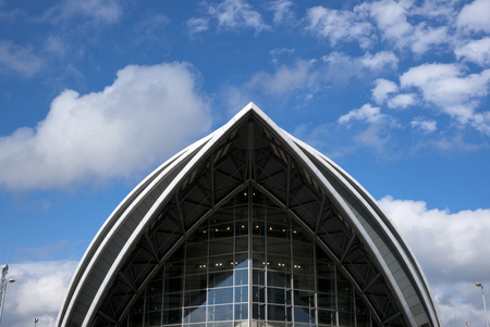 Glasgow, Scotland, 7th September 2013, the SEC Clyde Auditorium also known as the SEC Armadilloのeditorial素材