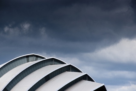 Glasgow, Scotland, 7th September 2013, the SEC Clyde Auditorium also known as the SEC Armadilloのeditorial素材