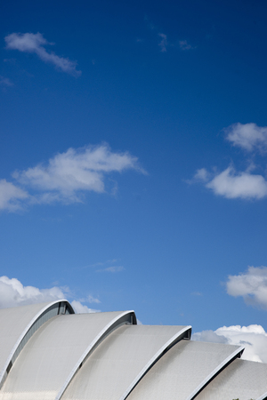 Glasgow, Scotland, 7th September 2013, the SEC Clyde Auditorium also known as the SEC Armadilloのeditorial素材
