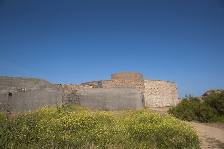 Guernsey, UK - July 2013, the Fort Hommet Coastal Defence Fortressのeditorial素材