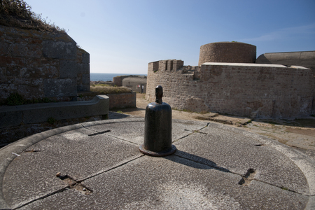 Guernsey, UK - July 2013, the Fort Hommet Coastal Defence Fortressのeditorial素材